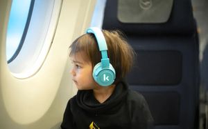 儿童旅行可拆卸趣味头戴耳机